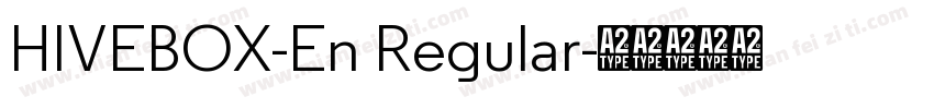 HIVEBOX-En Regular字体转换